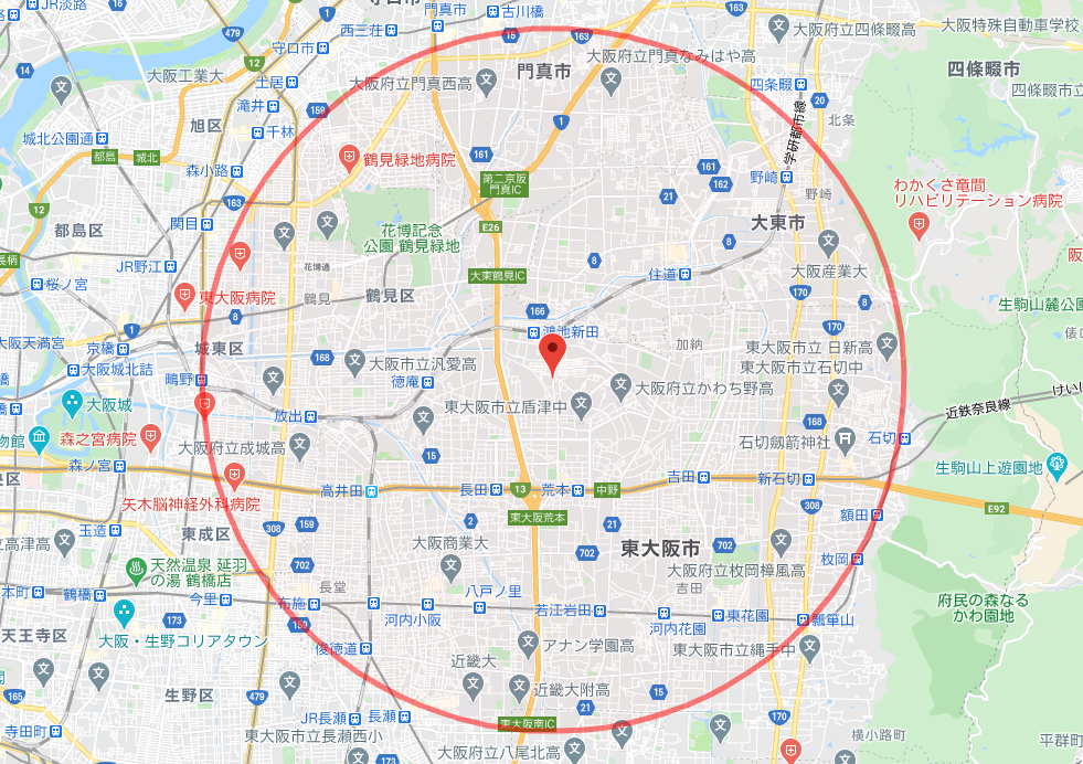 東大阪市を中心に訪問診療・往診を行っております。